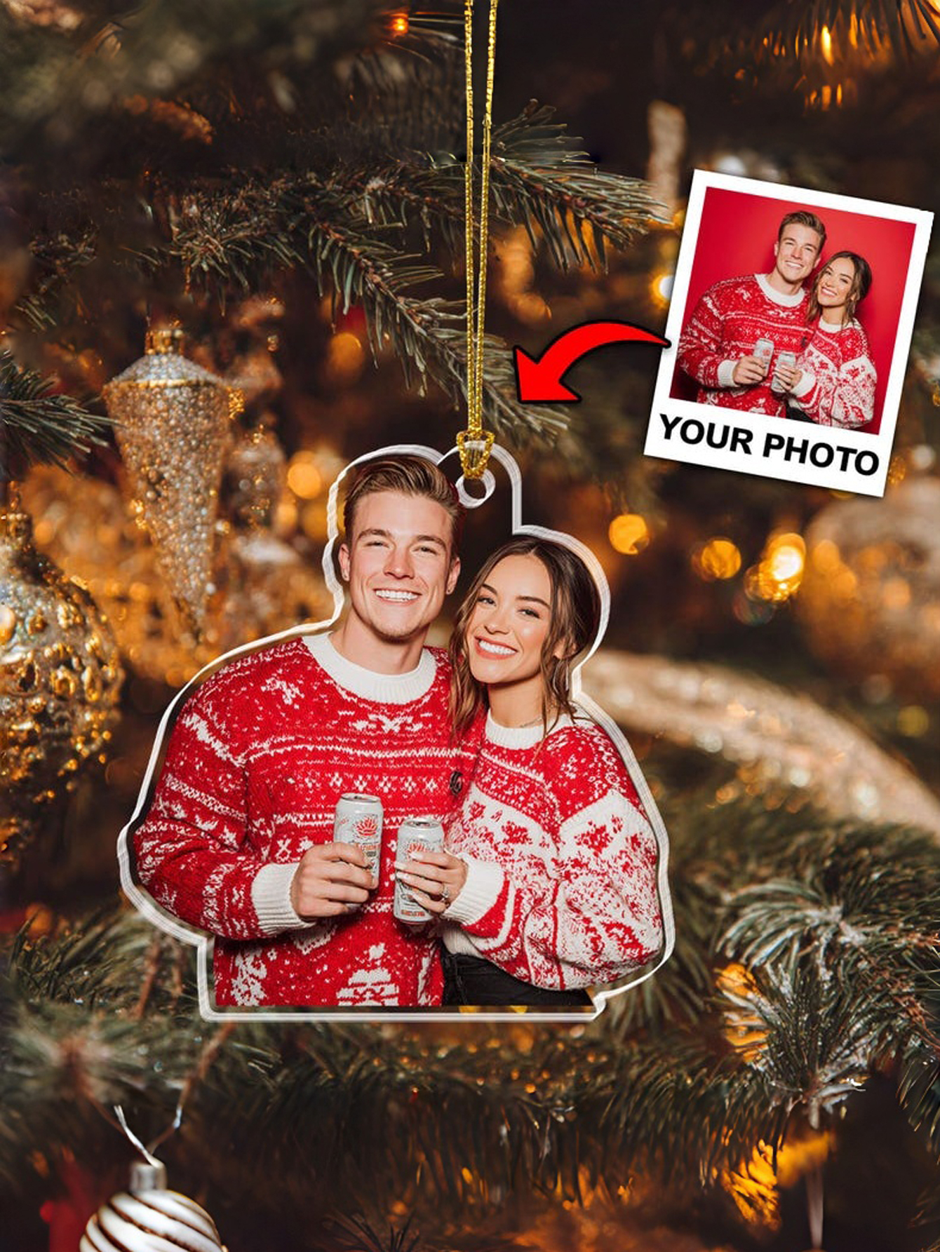 Acrylic Photo Ornaments Fun Christmas Gifts